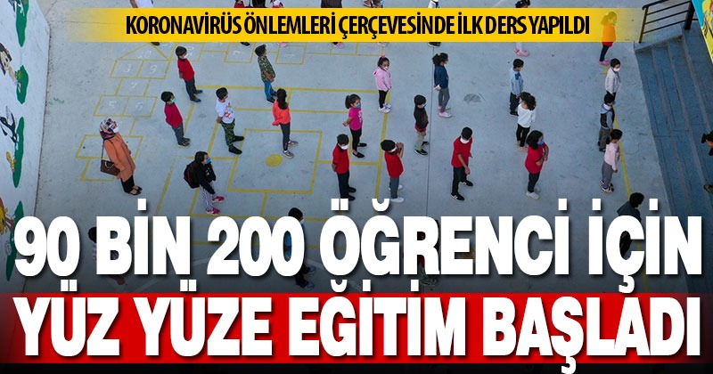 Denizli’de 90 bin 200 öğrenci yüz yüze eğitime başladı