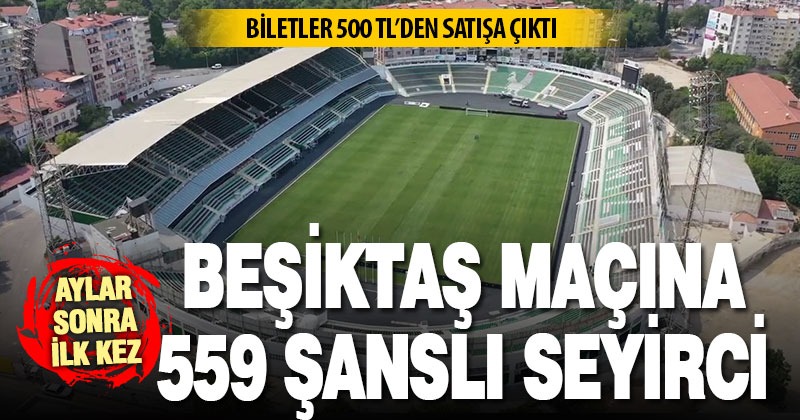 Denizli’de, Beşiktaş maçını 559 şanslı seyirci stattan izleyecek