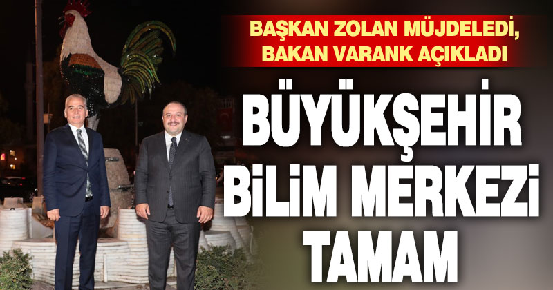 Büyükşehir Bilim Merkezi tamam