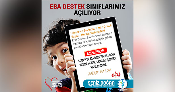 Merkezefendi’de EBA destek sınıfları açıyor