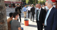 Vali ve başkandan koronavirüs denetimi