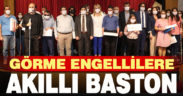 Merkezefendi Belediyesi’nden görme engellilere akıllı baston
