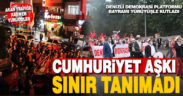 Denizli Demokrasi Platformu yasağa aldırmadı, Cumhuriyet Bayramı’nı kutladı