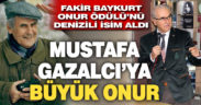 Fakir Baykurt Onur Ödülü Mustafa Gazalcı’nın