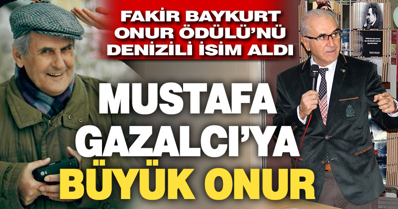 Fakir Baykurt Onur Ödülü Mustafa Gazalcı’nın