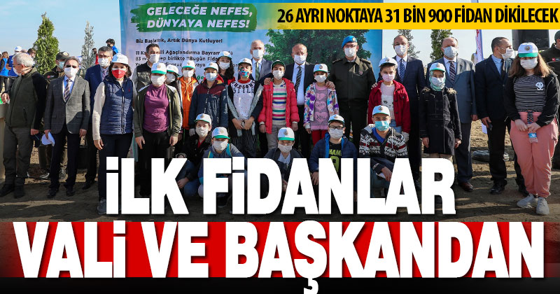 Denizli’de 32 bin fidan toprakla buluşuyor