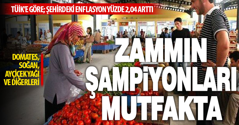 Denizli’nin enflasyonu yüzde 2.04 arttı, en çok artış gıdada oldu