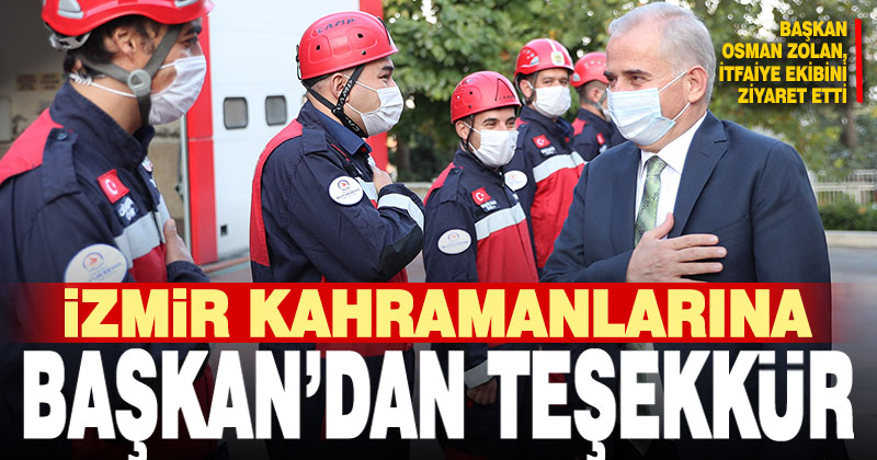 Başkan Zolan, kahraman itfaiyecilerle bir araya geldi