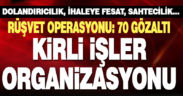 Kamuyu zarara uğrattıkları iddiasıyla 70 şüpheliye yönelik operasyon