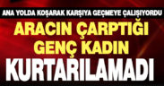 Hafif ticari aracın çarptığı kadın yaşamını yitirdi