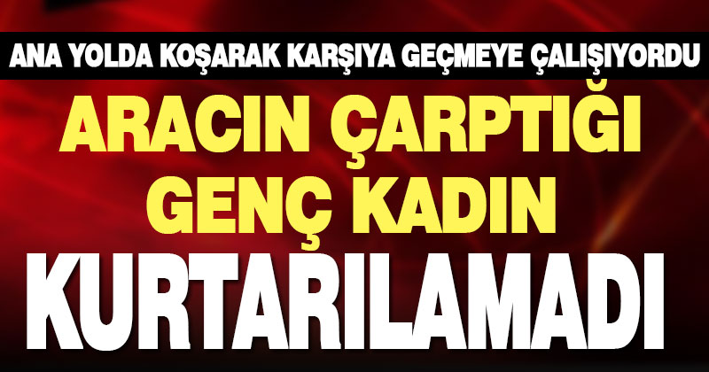 Hafif ticari aracın çarptığı kadın yaşamını yitirdi