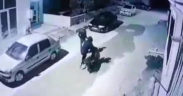Motosiklet hırsızları kameraya yakalandı