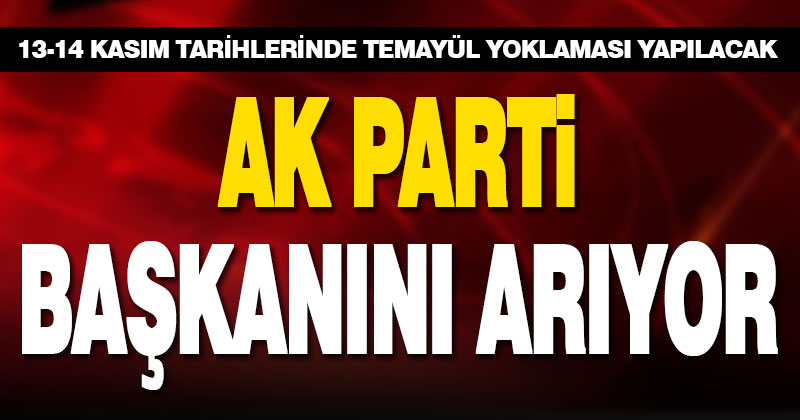 AK Parti’de il başkanlığı için temayül yoklaması yapılacak