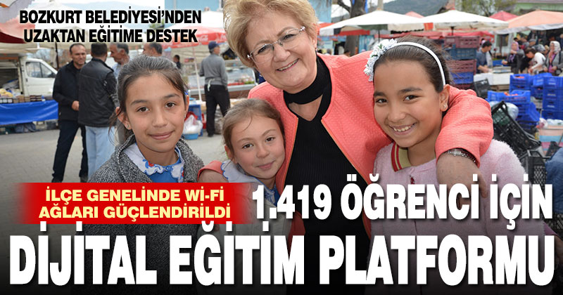 Bozkurt Belediyesi 1.419 öğrenci için dijital eğitim platformu hazırlattı
