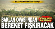 Baklan Ovası’nda 40 bin 254 hektar alan basınçlı su ile sulanacak
