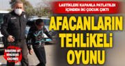 Denizli’de lastikleri kapanla patlatılarak durdurulan plakasız minibüsten iki çocuk çıktı