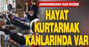 Jandarmadan kan bağışı