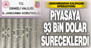 Jandarma piyasaya sahte 93 bin dolar sürmeye hazırlanan 3 kalpazanı yakaladı