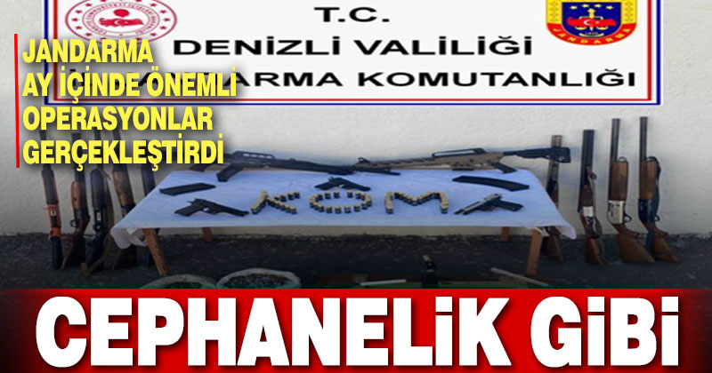 Jandarmadan cephanelik dolduracak operasyonlar