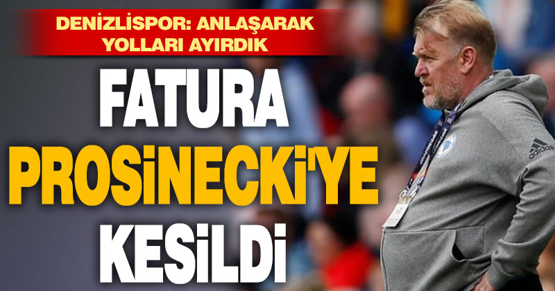 Yukatel Denizlispor’da Robert Prosinecki dönemi sona erdi
