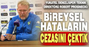 Prosinecki: Bireysel hataların cezasını çektik