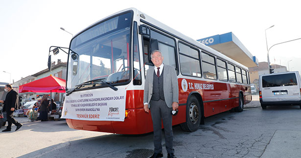 İmamoğlu’ndan Honaz’a otobüs hediyesi