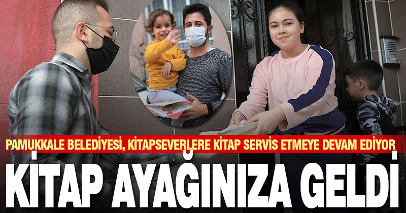 Pamukkale Belediyesi, evlere kitap servisine devam ediyor