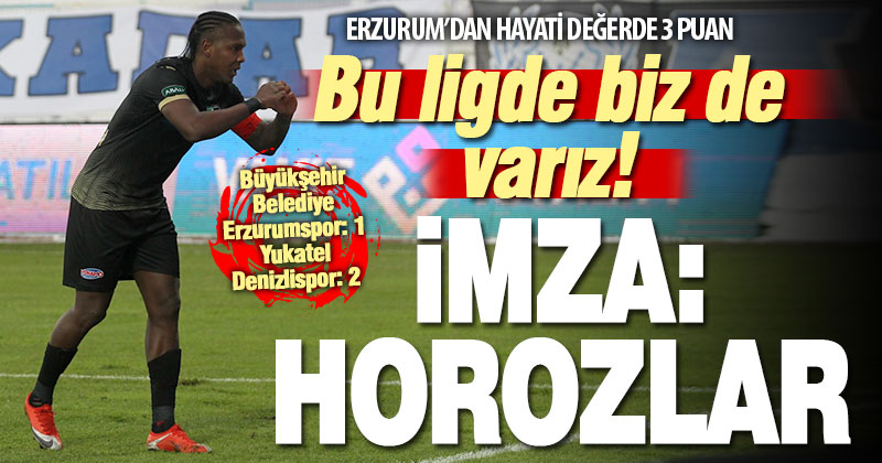 Denizlispor, Erzurum’da soğuk havaya rağmen, hayati 3 puan aldı