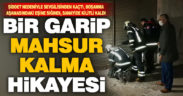 Tamirhanede kilitli kalan kadın kepenk kırılarak kurtarıldı
