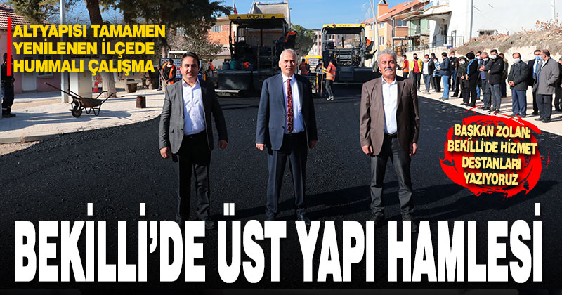 Büyükşehir’den Bekilli’de üst yapı hamlesi
