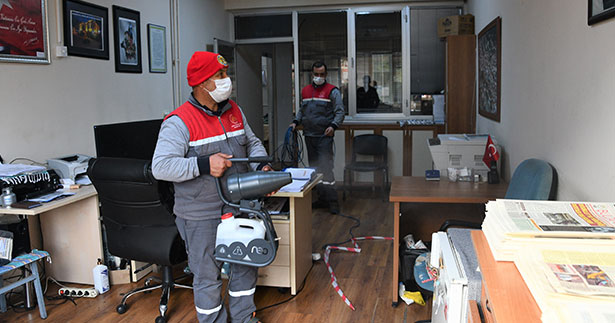 Buldan’da virüse karşı ‘buharlı’ dezenfeksiyon
