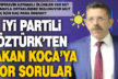 İYİ Parti Denizli Milletvekili Öztürk’ten Sağlık Bakanı Koca’ya zor sorular