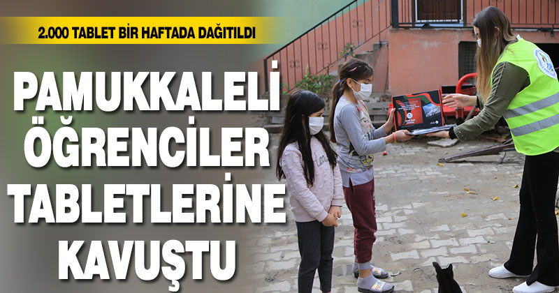 Pamukkale’de 2000 tablet yerlerine ulaştı