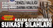 Jandarma Tavas’ta kalem görünümlü 50 tabanca ele geçirildi