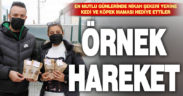 Hayvansever çift nikah şekeri yerine, kedi ve köpek maması dağıttı