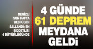 Denizli, 4 günde orta ve hafif şiddette 61 deprem yaşadı