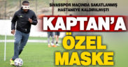 Denizlispor kaptanı Rodellega’ya özel maske