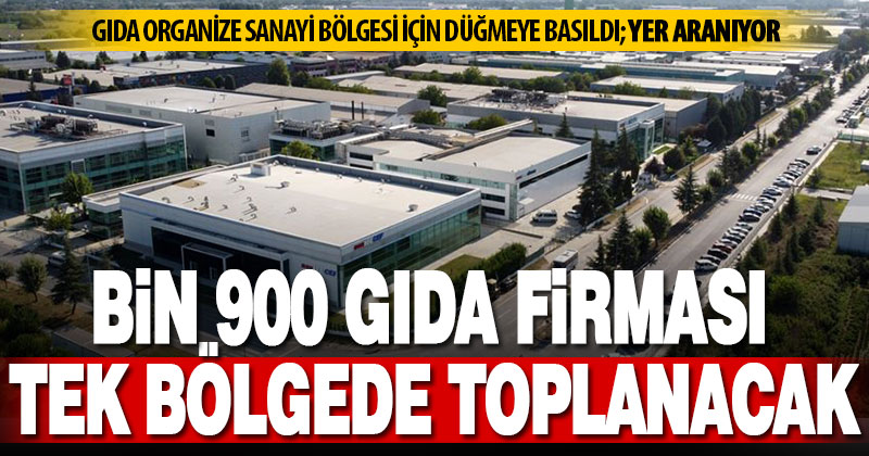 Gıda firmaları ihtisas organize sanayi bölgesinde toplanacak