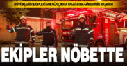 Büyükşehir ekipleri yeni yılda da nöbette