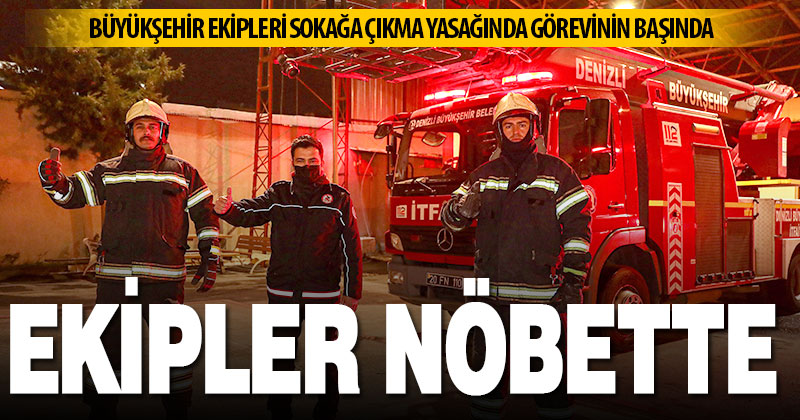 Büyükşehir ekipleri yeni yılda da nöbette