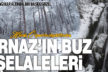 Karcı Dağı’ndan kar manzaraları: Ornaz’ın buz şelaleleri