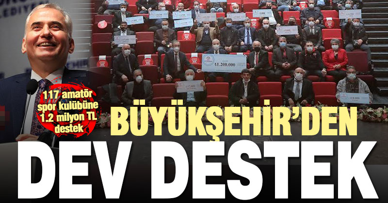 Büyükşehir’den 117 amatör spor kulübüne 1.200.000 TL destek