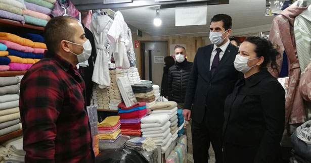 Vekil Ök ile Başkan Güngör esnafları dinledi