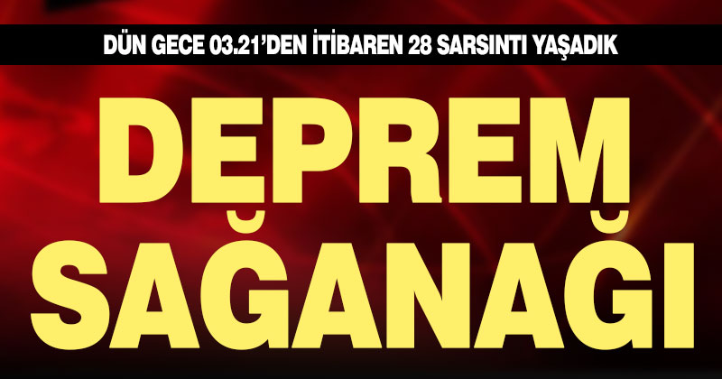 Denizli’de deprem sağanağı