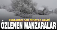 Denizli’ye beklenen kar yağdı, özlenen manzaralar ortaya çıktı