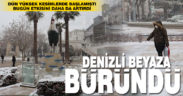 Denizli’de kar etkisini artırdı, kent merkezi beyaza büründü