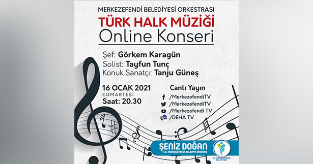 Merkezefendi orkestrasından online konser