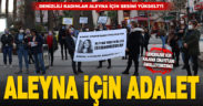 Kadınlar Birlikte Güçlü Platformu’ndan öldürülen Aleyna için adalet çağrısı
