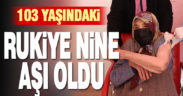 Tavas’ta 103 yaşındaki kadın, Kovid-19 aşısı oldu