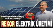 Büyükşehir güneş tarlalarından 2020’de rekor elektrik enerjisi